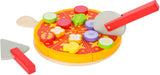 Small Foot - Schneide- und Spielpizza-Set aus Holz, 21-teilig.