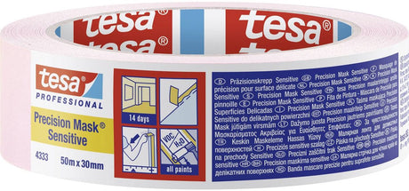 Tesa professional tesa® precision - afplaktape - voor delicate oppervlakken - 7 dagen hechtend - precisie- 30 mm 1 stuks