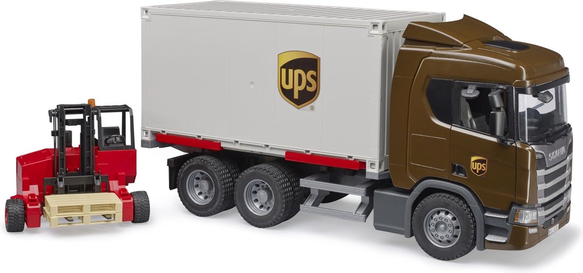 Bruder Truck Scania 560R -Ups mit Aufzug