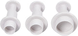Kreativunternehmen https: www.cchobby.nl ausgeschnittene Formen-mit-Stempel-Kreis-d-1-1-1-3-1-7-cm-weiß-3-teilig-1-Box