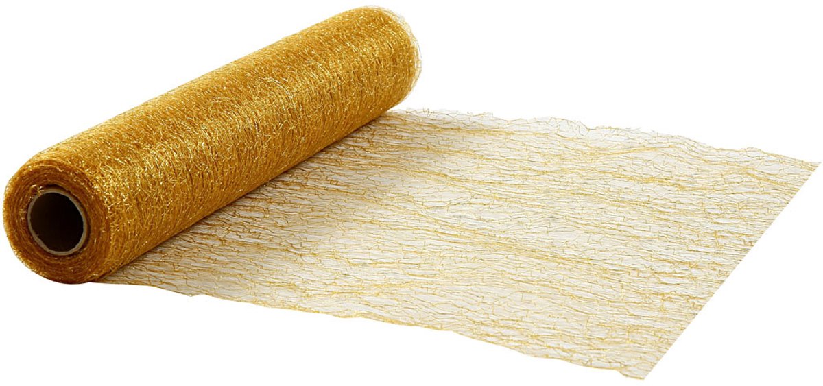 Creativ Company Tischläufer, B: 30 cm, Gold, 10 m 1 Rolle
