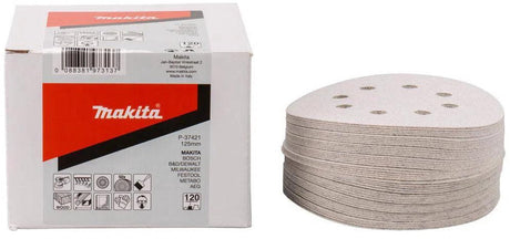 Makita-Zubehör Makita P-37421 Schleifscheibe 125 mm K120 weiß mit Klettverschluss