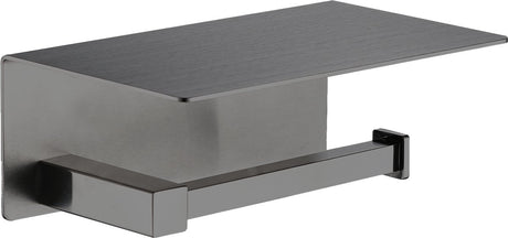 Plieger altea wc rolhouder met plateau – wandmontage – geborsteld gunmetal