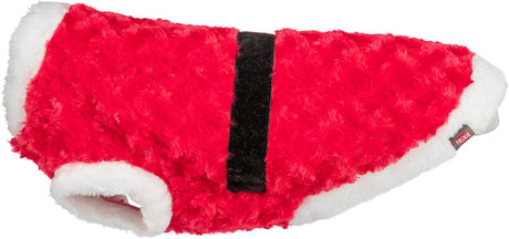 Trixie Weihnachts-Hundemantel Weihnachtsmann Plüsch rot 35 cm