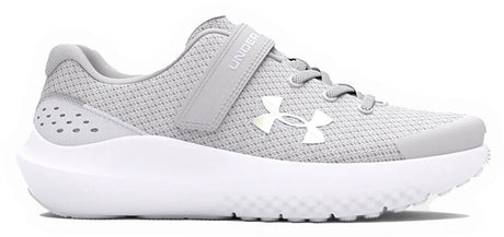 Under armour ua gps surge 4 ac-gry meisjes sportschoenen - halo grijs - wit - iridescent