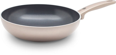 Greenpan Cambridge Wok-Pfanne 28 cm – 3,5 l – PFAs-freie Antihaftbeschichtung – Wok-Pfanne Induktion – Keramikpfanne – ofenfest bis 180 °C – Kaltgriffe – ohne Deckel – Bronze
