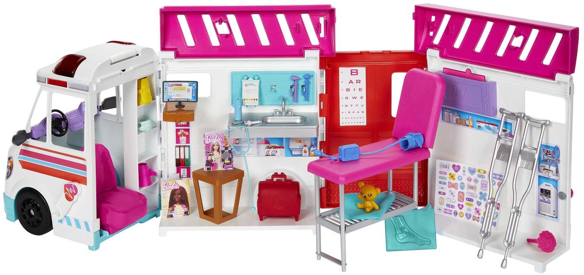 Barbie, du kannst alles sein – Krankenwagen – mit Licht und Ton