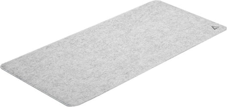 Deltahub ® minimalistisches Mauspad – Schreibtischunterlage aus Filz – hellgrau 28 x 63 cm – rutschfest – Gaming