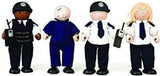 Tidlo Puppenhaus aus Holz, Polizei- und Gaunerpuppen, 4-tlg.
