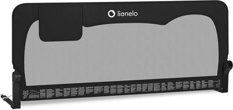 Lionelo Hanna – Bettgitter 150x66 cm – 180° klappbar – Aluminiumrahmen – sicherer Gurtstand – bis 27 kg – luftiges Netz – für Matratzen bis 45 cm – SGS-zertifiziert – reisefreundlich – einfache Montage