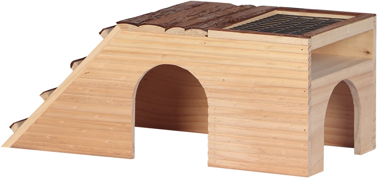Duvo Nagetierhaus – Gartenhaus aus Holz – Maße: 48 x 22 x 20 cm