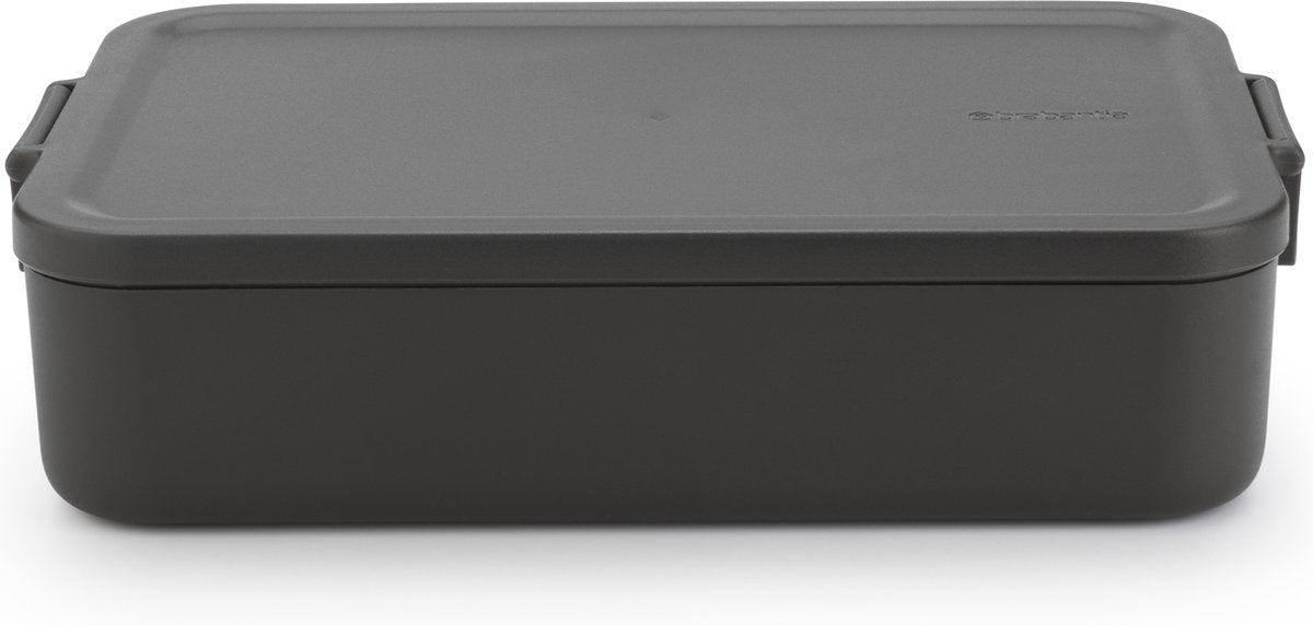 Brabantia Lunchbox zum Mitnehmen, groß, dunkelgrau | 2 Stk