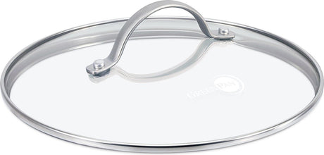 Greenpan Universal-Glasdeckel 28 cm – transparent – gehärtetes Glas – Edelstahl