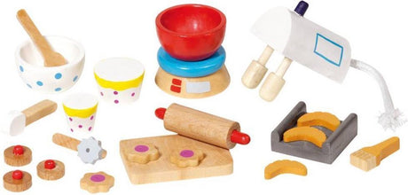 Goki Puppenhaus-Backset, 22-teilig.