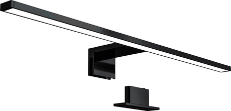 B.k.licht – LED-Spiegellampe – Schwarz – Badezimmerlampe – Spiegelbeleuchtung – L: 60 cm – IP44 – 4.000 K – 8 W LED