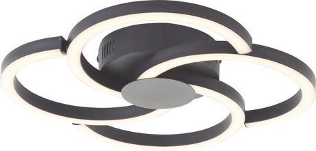 Brilliant Fico – Deckenleuchte – LED 18 W – 3000 K – Schwarz