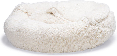 Beeztees yala - hondenmand - pluche - beige - dia. 70 cm l