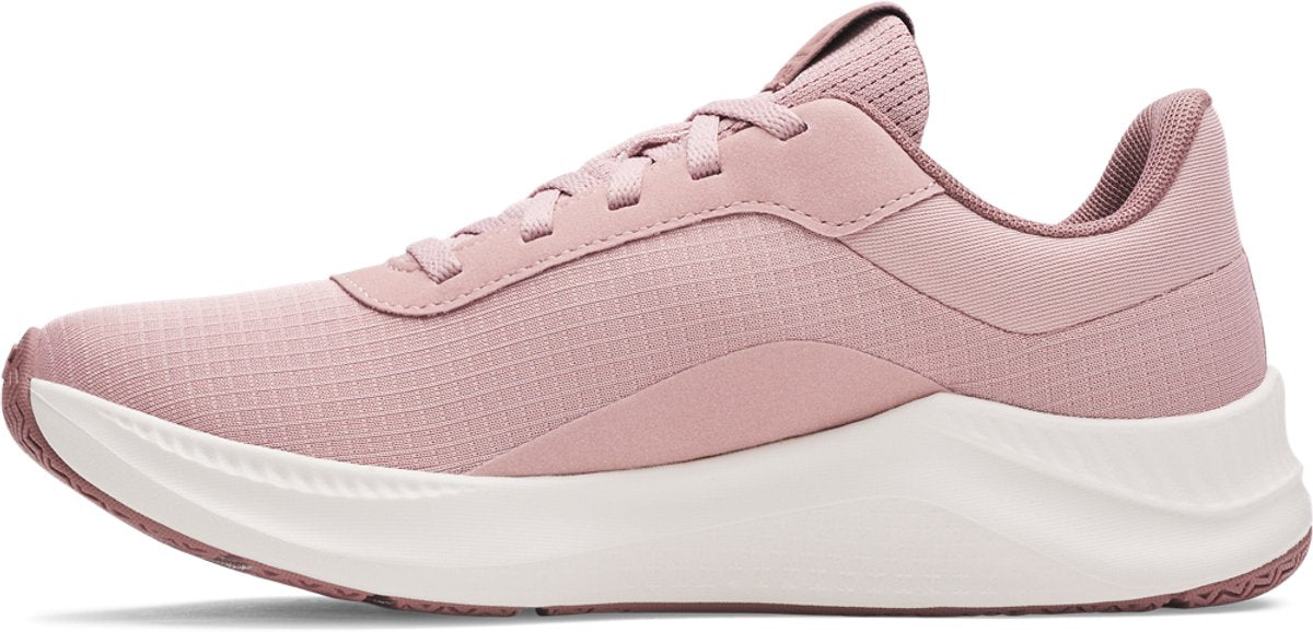 Under Armour UA W Aurora 3-PNK Damen-Sneaker – Turmalinrosa – Gipfelweiß – Maroon Mist