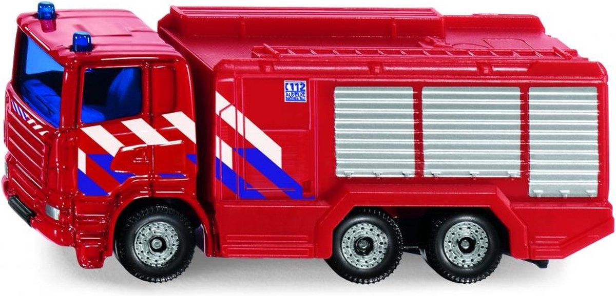 Siku feuerwehrauto Scania Junior 7 cm Stahl rot (1036)