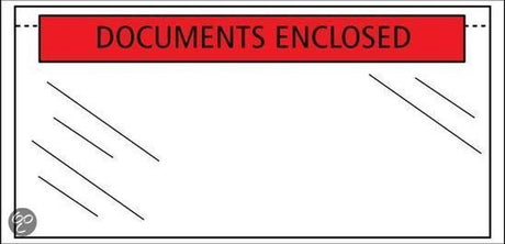 Raadhuis paklijstenvelop - 225x165mm - a5 - documents enclosed - 1000 stuks - rd-310502