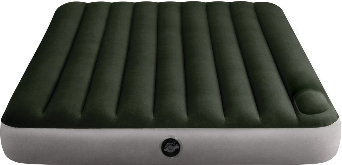 Intex Queen Dura-Beam Daunen-Luftmatratze mit integrierter Fußpumpe – 203 x 152 x 25 cm