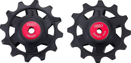 Bbb cycling keramische derailleurwieltjes sram - 12-speed derailleur wieltjes - duurzaam - zwart - 12t - rollerboys ceramic 12t sr bdp-20