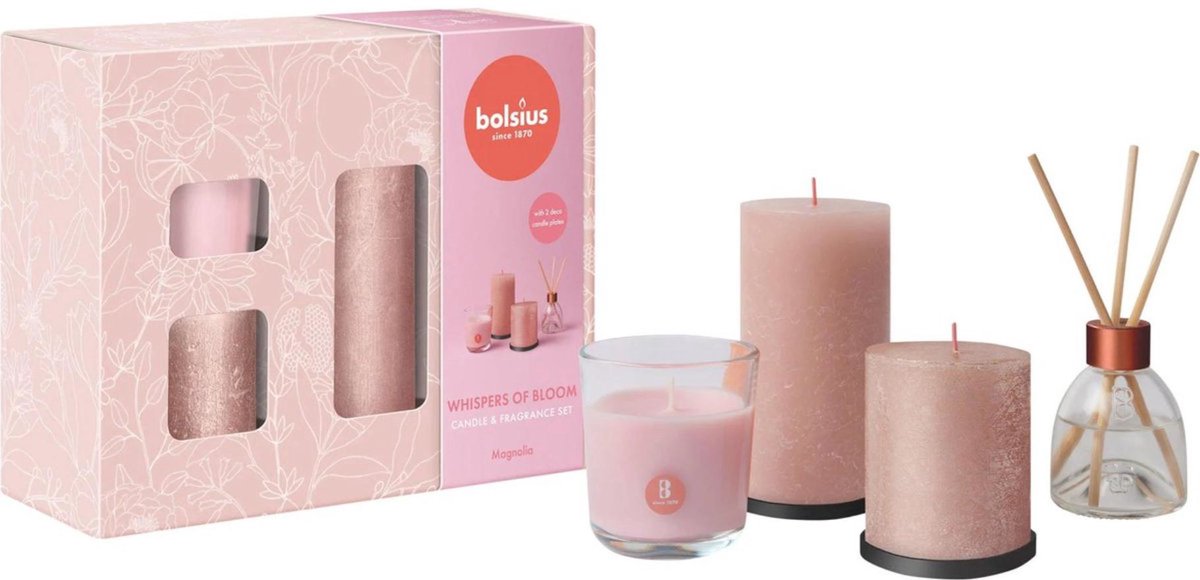 Bolsius Geschenkset mittleres Blütengeflüster