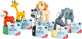 Small Foot - Holzdruckfigur Wildtiere, 6er-Set