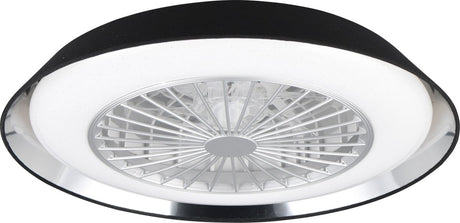 Rl lebe deine Lichtrealität Varberg - Ventilator - Schwarz - inkl. 1x SMD 30W