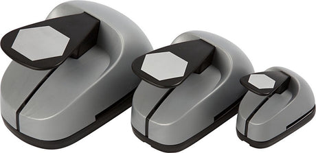 Creativ Company Locher-Set, Sechskant, Maße 25+49+75 mm, 3 Stück 1 Box