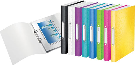 Leitz Wow Ringbinder, aus PP, ft A4, farbig sortiert 12 Stück