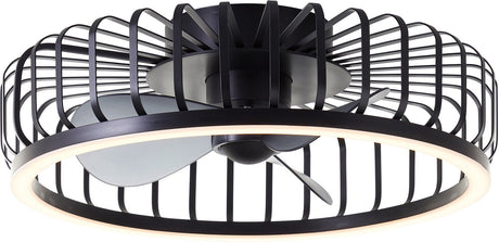 Brilliant Capo – Deckenventilator – mit Beleuchtung – ø 48 cm – LED 36 W – CCT – 2700 K-6500 K – dimmbar – Schwarz – sehr leise