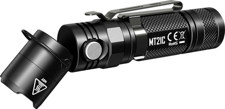 Nitecore Taschenlampe MT21C Cree XP-L HD V6 LED mit neigbarem Kopf – schwarz