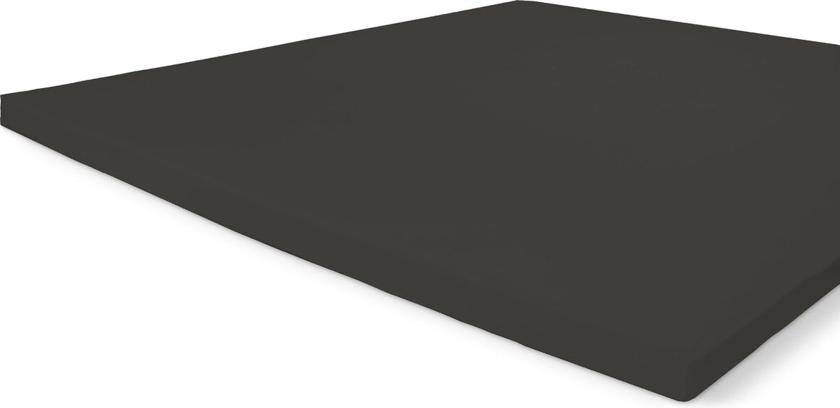 Byrklund katoenen hoeslaken topper - hoeslaken 180x200 - 100% katoen - antraciet