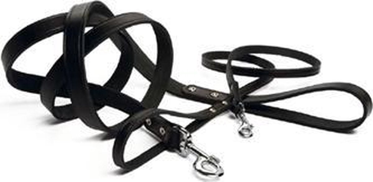 Beeztees geniet hondenriem - zwart - 200 cm x 20 mm