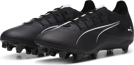 Puma Ultra 5 Match FG AG Unisex-Sportschuhe - Schwarz-Weiß
