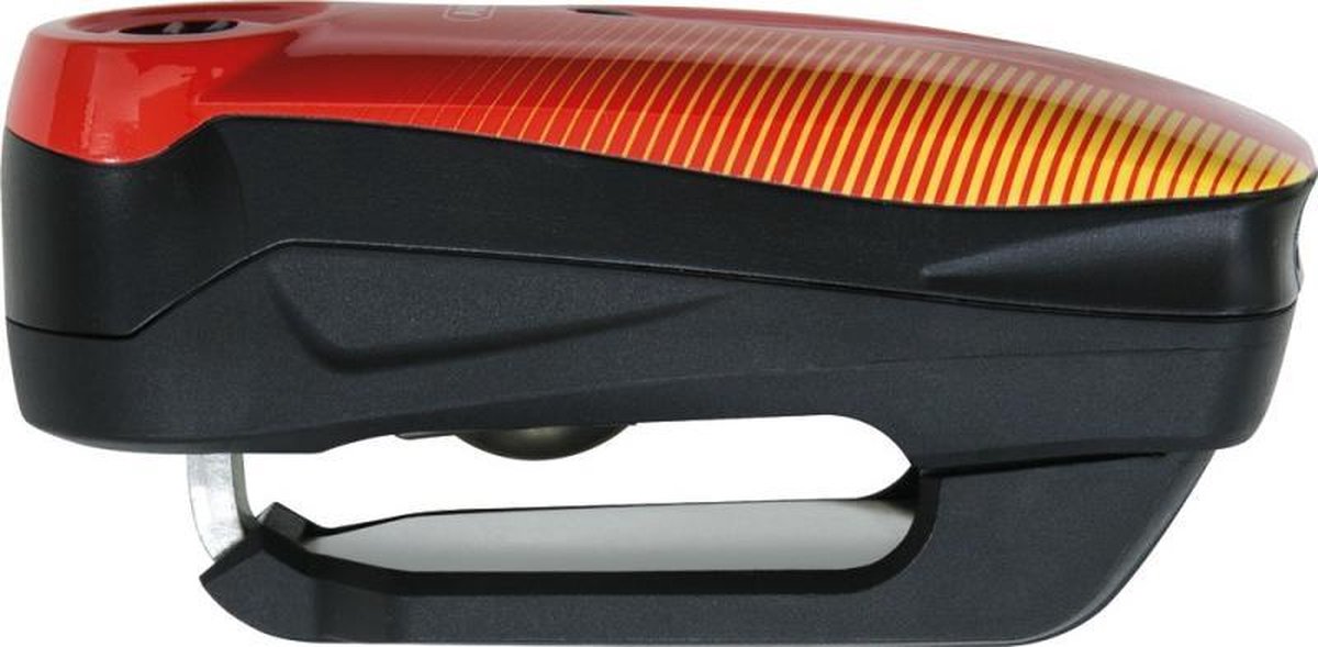 Abus Motorradschloss Scheibenbremsschloss mit Alarm – Detecto 7000 RS1 – Sicherheitsstufe 13 – Rot – geeignet für Motorräder – Motorroller