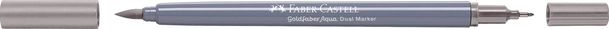 Faber-Castell – Duo-Aquarellmarker – Goldfaber – Warm Grey III 272 – Pinsel 0,6 mm – FC-164672