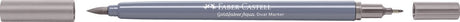 Faber-Castell – Duo-Aquarellmarker – Goldfaber – Warm Grey III 272 – Pinsel 0,6 mm – FC-164672