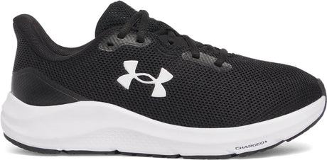 Under Armour UA W Charged Pursuit 4 Damen-Sportschuhe – Schwarz – Weiß