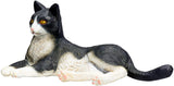 Mojo Ackerland liegende Katze schwarz und weiß – 387367