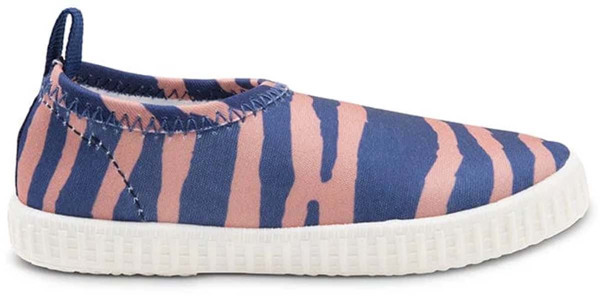 Lebendige Streifen | blau-orangefarbene Wasserschuhe - Größe 19-33