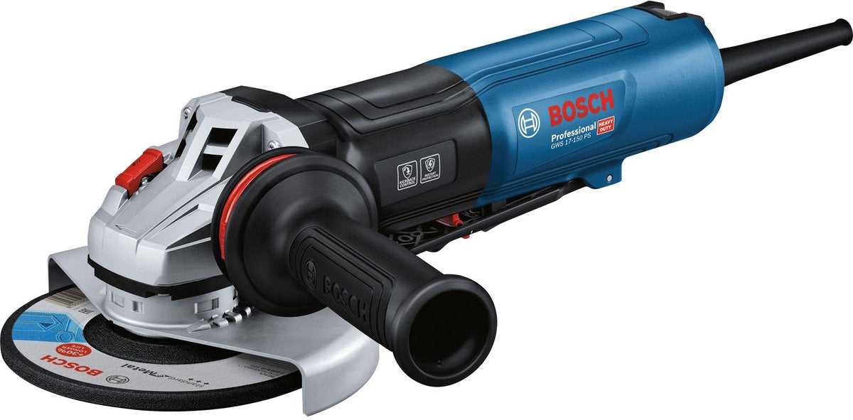 Bosch professional gws 17-150 ps haakse slijper 150mm 1700w - 06017d1600