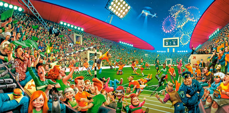 Castorland-Puzzle, Fußballmeisterschaft, Kunstsammlung – 4000 Teile.