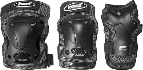 Roces – belüfteter Schlittschuhschutz 3er-Pack – extra luftig leicht – Erwachsene – Schwarz – Größe S