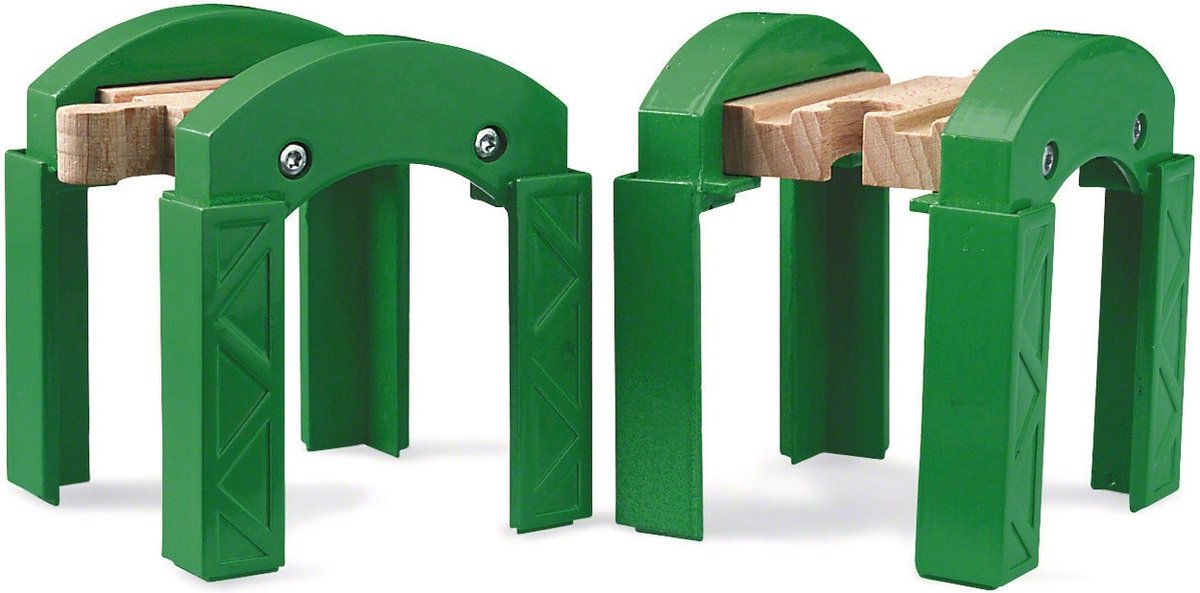 Brio grüne Eisenbahnbrückenpfeiler – 33253 – Gleisteil