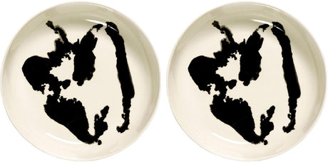 Serax - ottolenghi feast - bord - wit zwart - 22 ø - 2 stuks