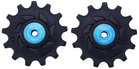 Bbb cycling bbb rollerboys shimano mtb derailleurwieltjes set voor fietsen blauw 13t-13t