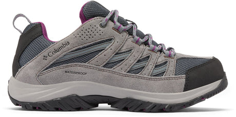 Columbia crestwood™ waterproof dames wandelschoenen - graphite, wild iris