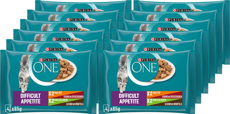 Purina One Purina® One® Heiserer Appetit – Nassfutter für Katzen – Huhn – 48 x 85 g